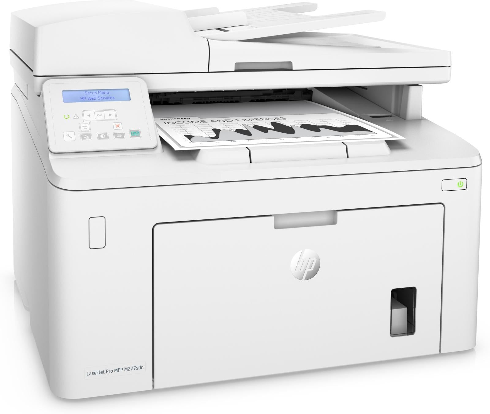 HP LaserJet Pro M227sdn Multifunction Zwart-wit Printer, Kopieerapparaat, scanner; dubbelzijdig