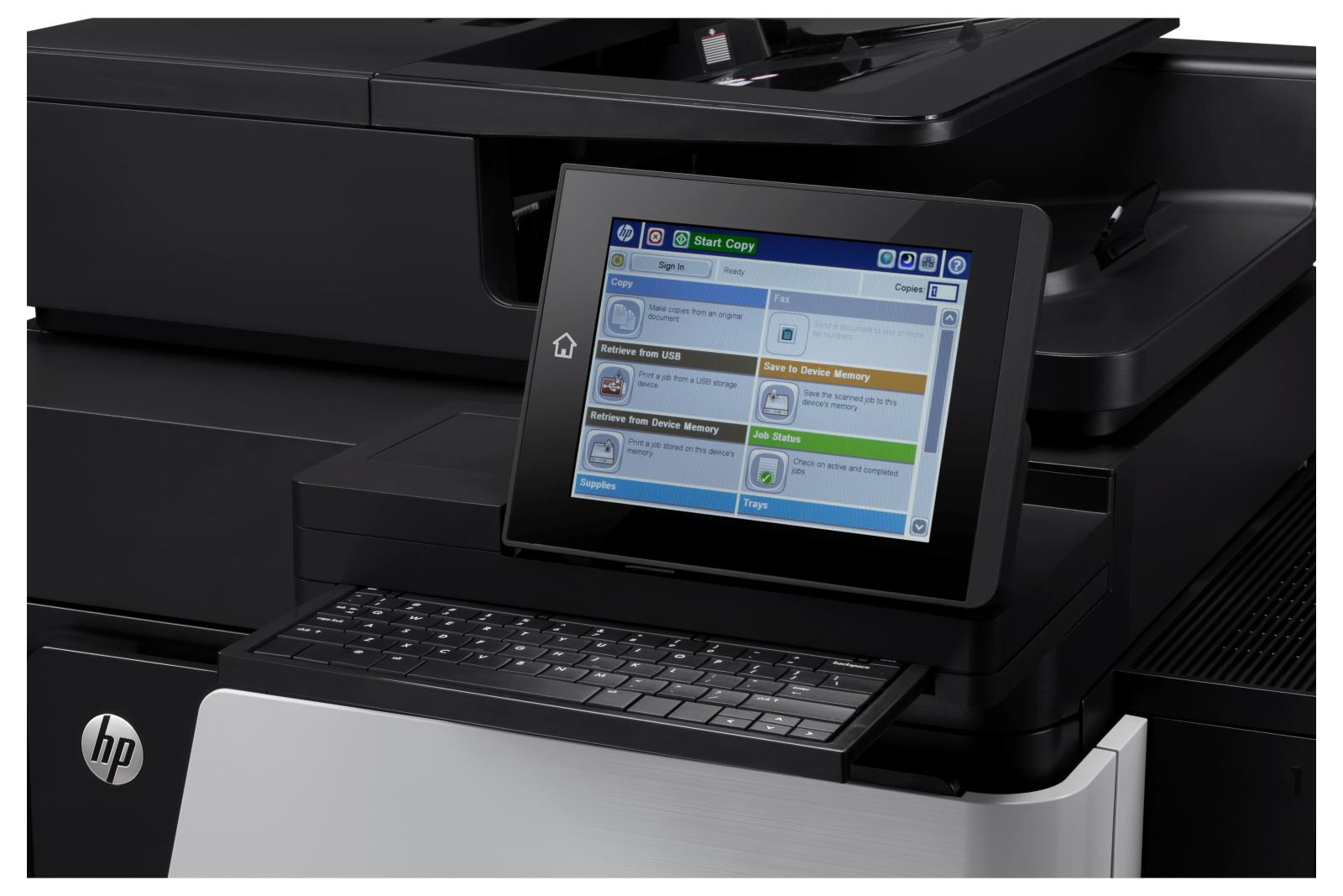 HP LaserJet Enterprise Flow LaserJet Enterprise M830z Multifunction Zwart-wit Printer, Alleen Ethernet; Kopieerapparaat, scanner