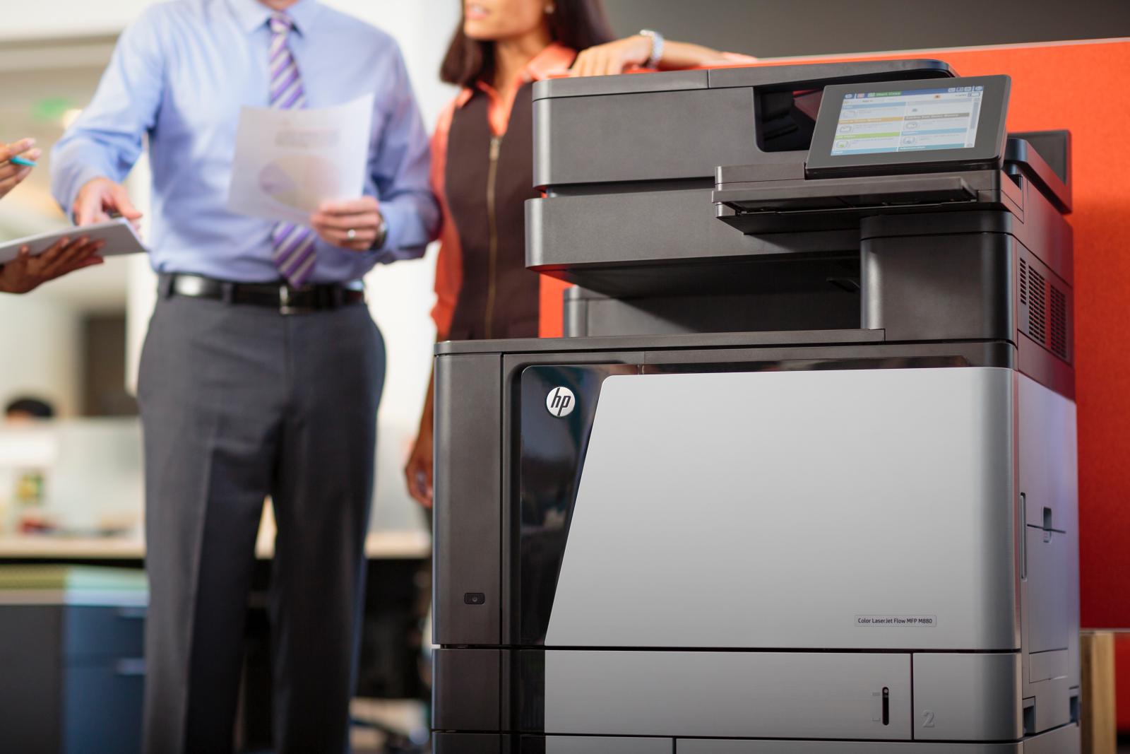 HP Color LaserJet Enterprise Flow LaserJet Enterprise Flow M880z Multifunction Kleur Printer, Alleen Ethernet; Kopieerapparaat, scanner