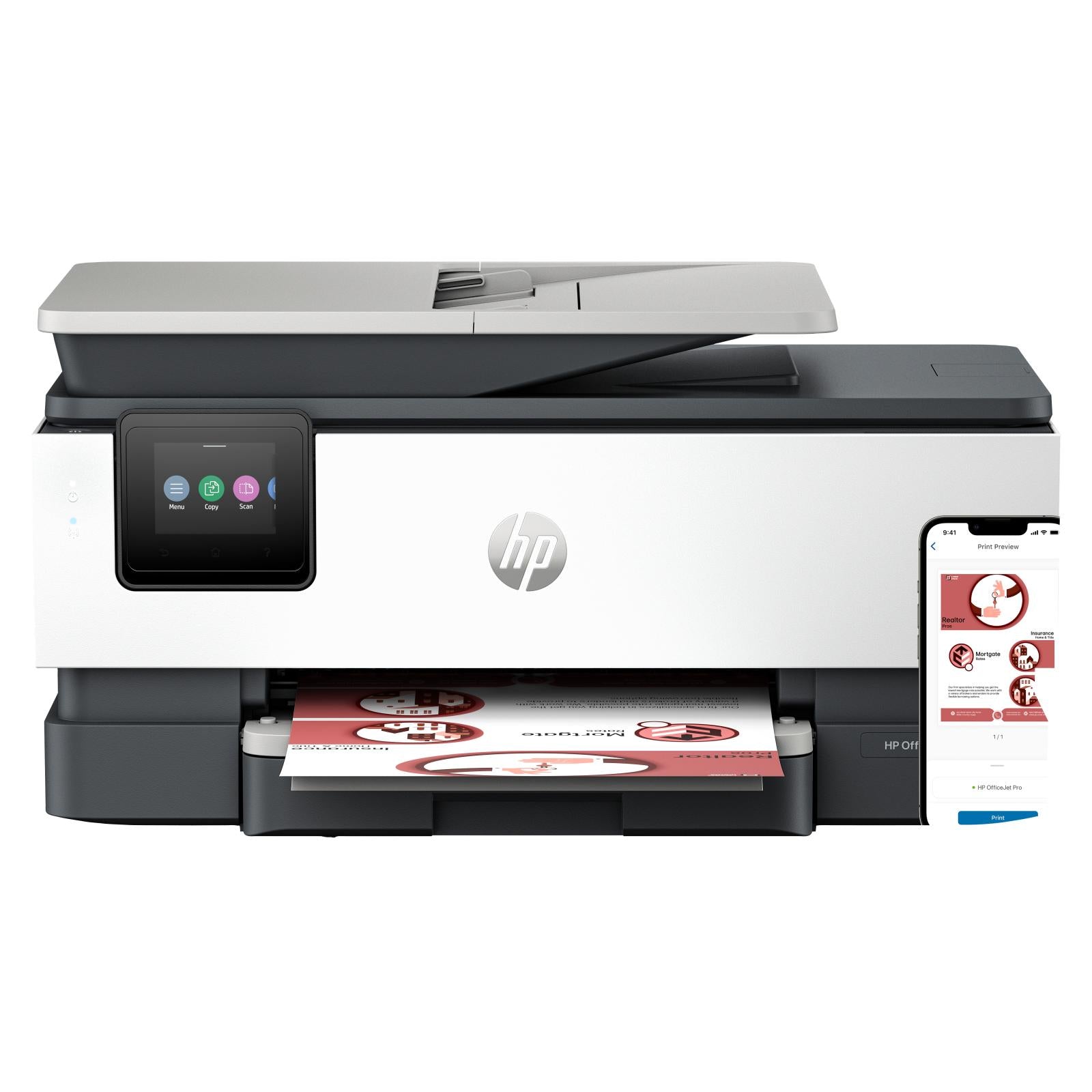 HP OfficeJet Pro 8134e Draadloos All-in-One Kleur Printer, Instant Ink; Dubbelzijdig printen