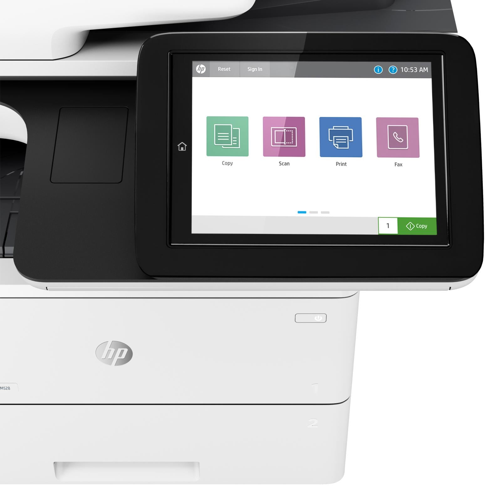 HP LaserJet Enterprise M528dn Draadloos Multifunction Zwart-wit Printer, Kopieerapparaat, scanner; dubbelzijdig