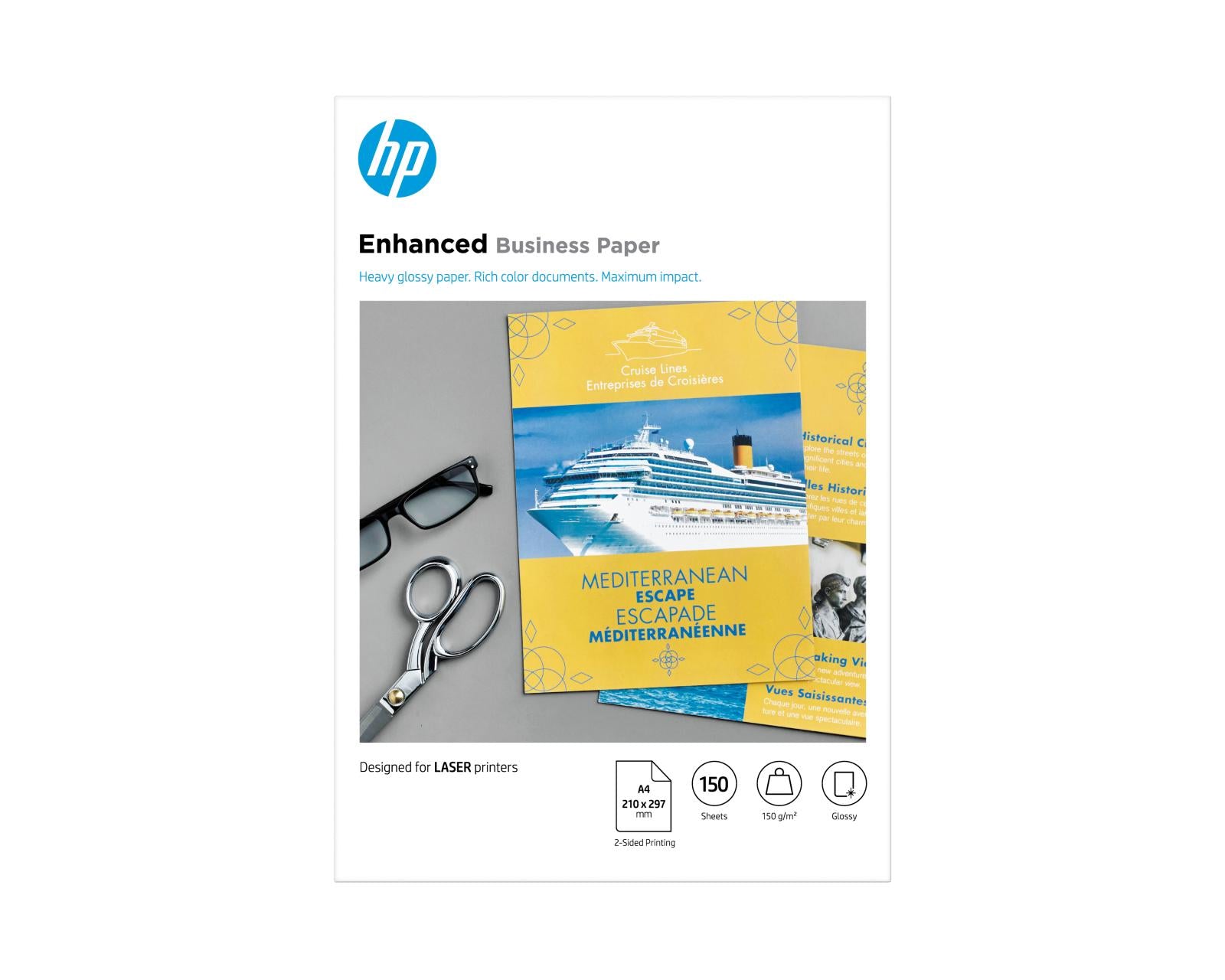 HP Enhanced Business-papier, glanzend, 150 g/m2, A4 (210 x 297 mm), 150 vellen