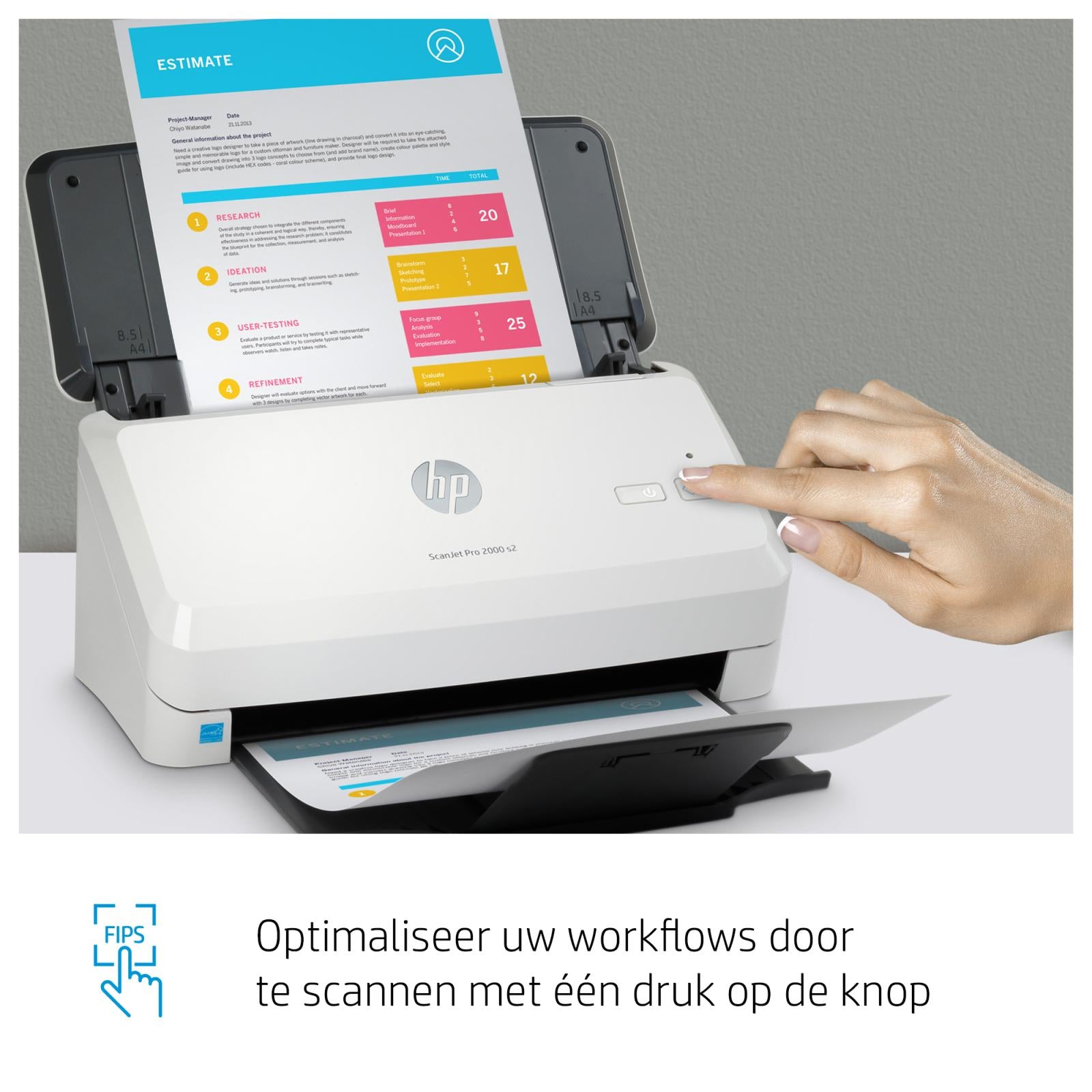 HP ScanJet Pro 2000 s2 Paginascanner 600 x 600 DPI