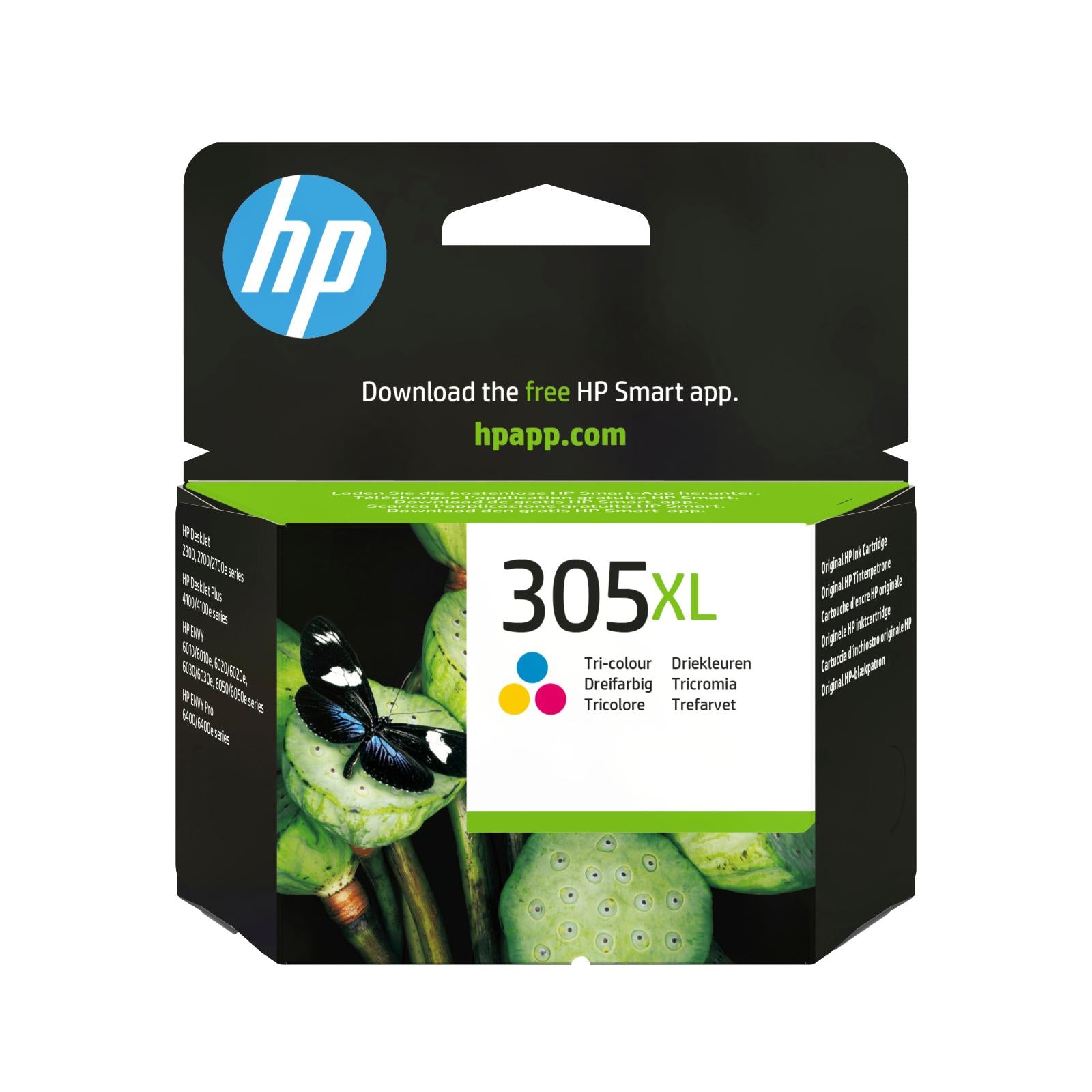 HP 305XL originele high-capacity drie-kleuren inktcartridge
