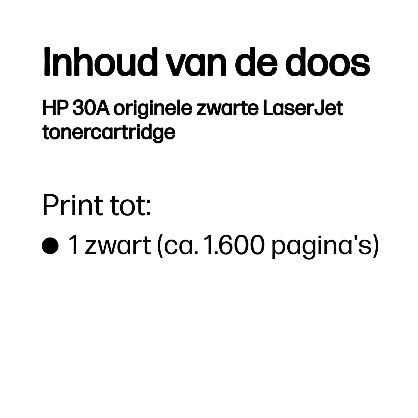 HP 30A originele zwarte LaserJet tonercartridge