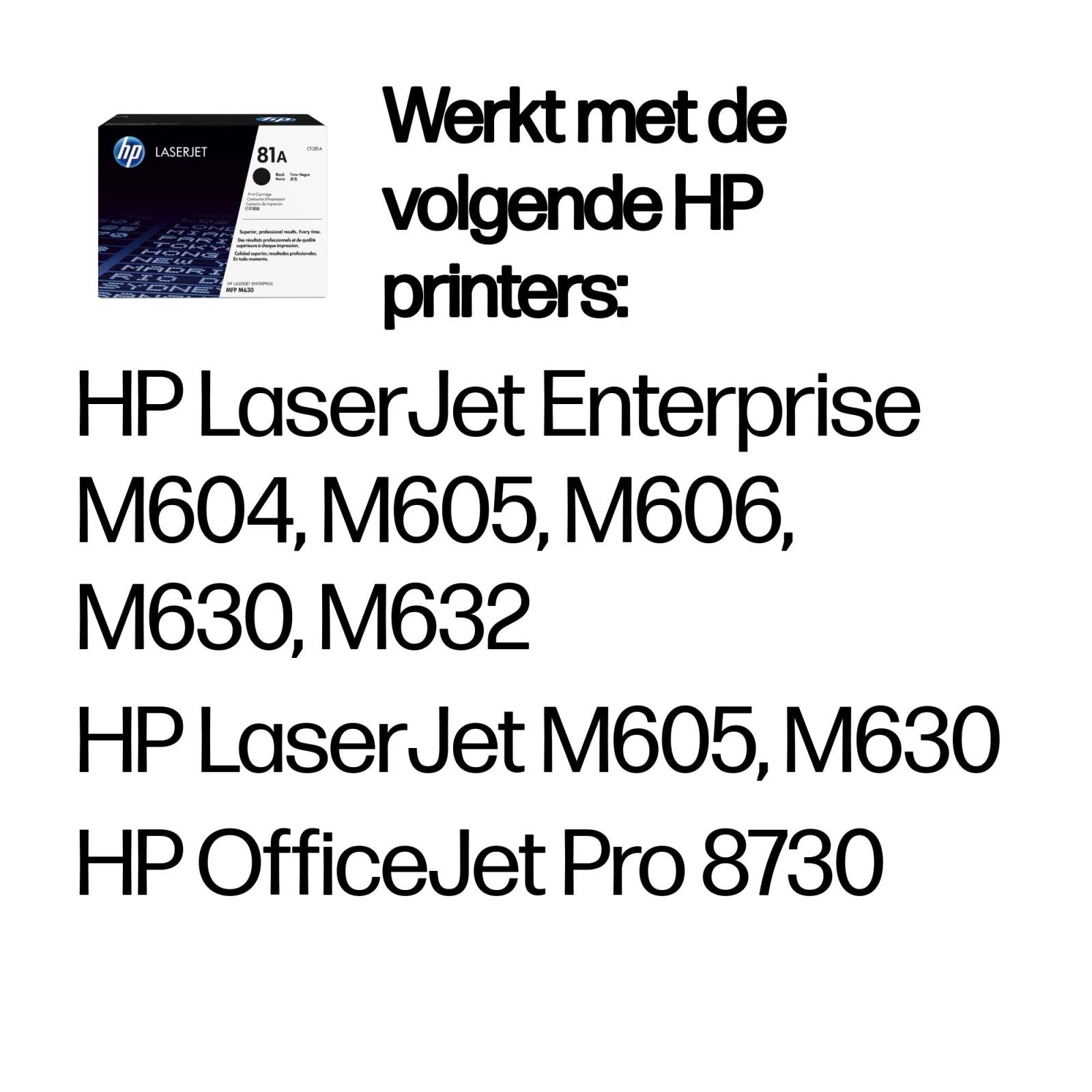 HP 81A originele zwarte LaserJet tonercartridge