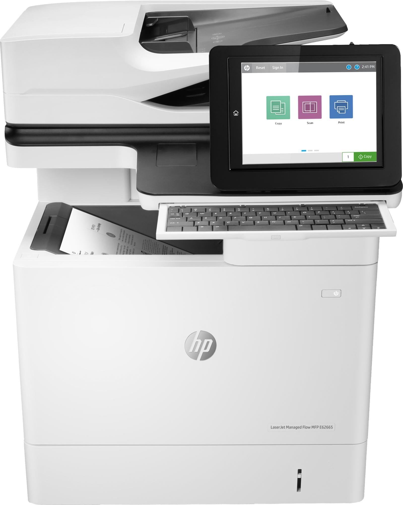 HP LaserJet Managed Flow MFP E62665h A4 monochrome USB scan copy 61ppm