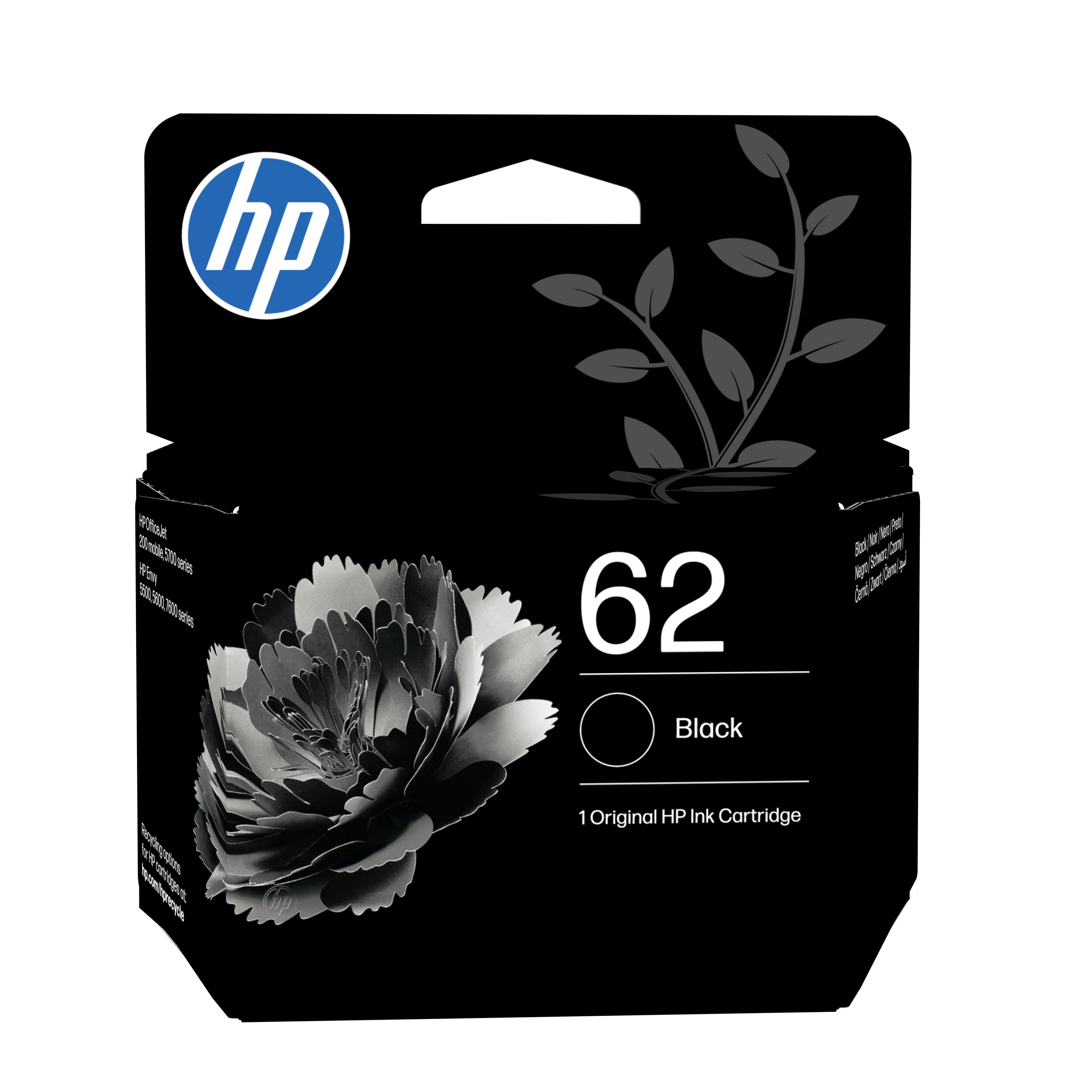 HP 62 originele zwarte inktcartridge