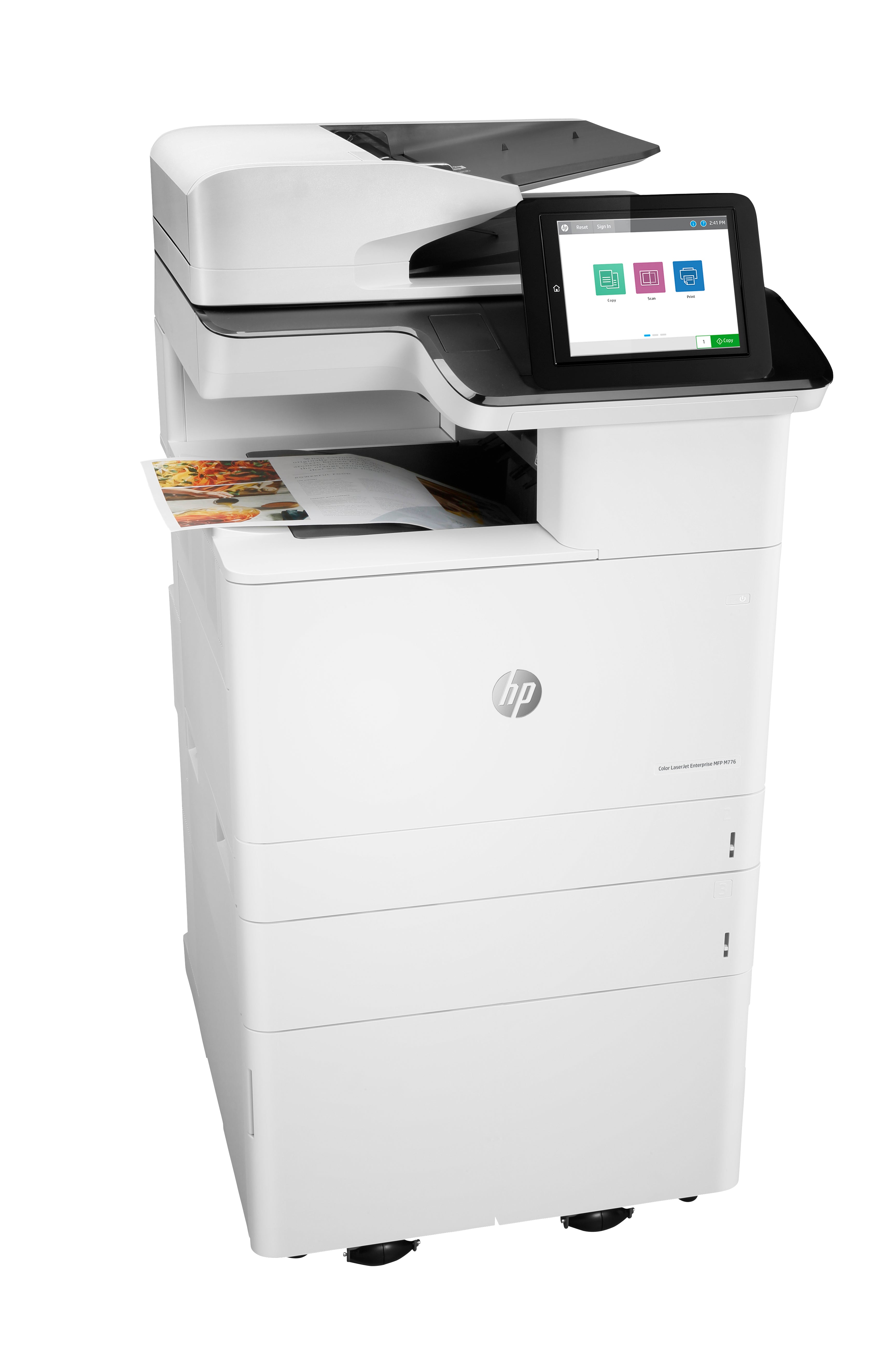 HP Color LaserJet Enterprise LaserJet Enterprise M776dn Multifunction Kleur Printer, Alleen Ethernet; Kopieerapparaat, scanner