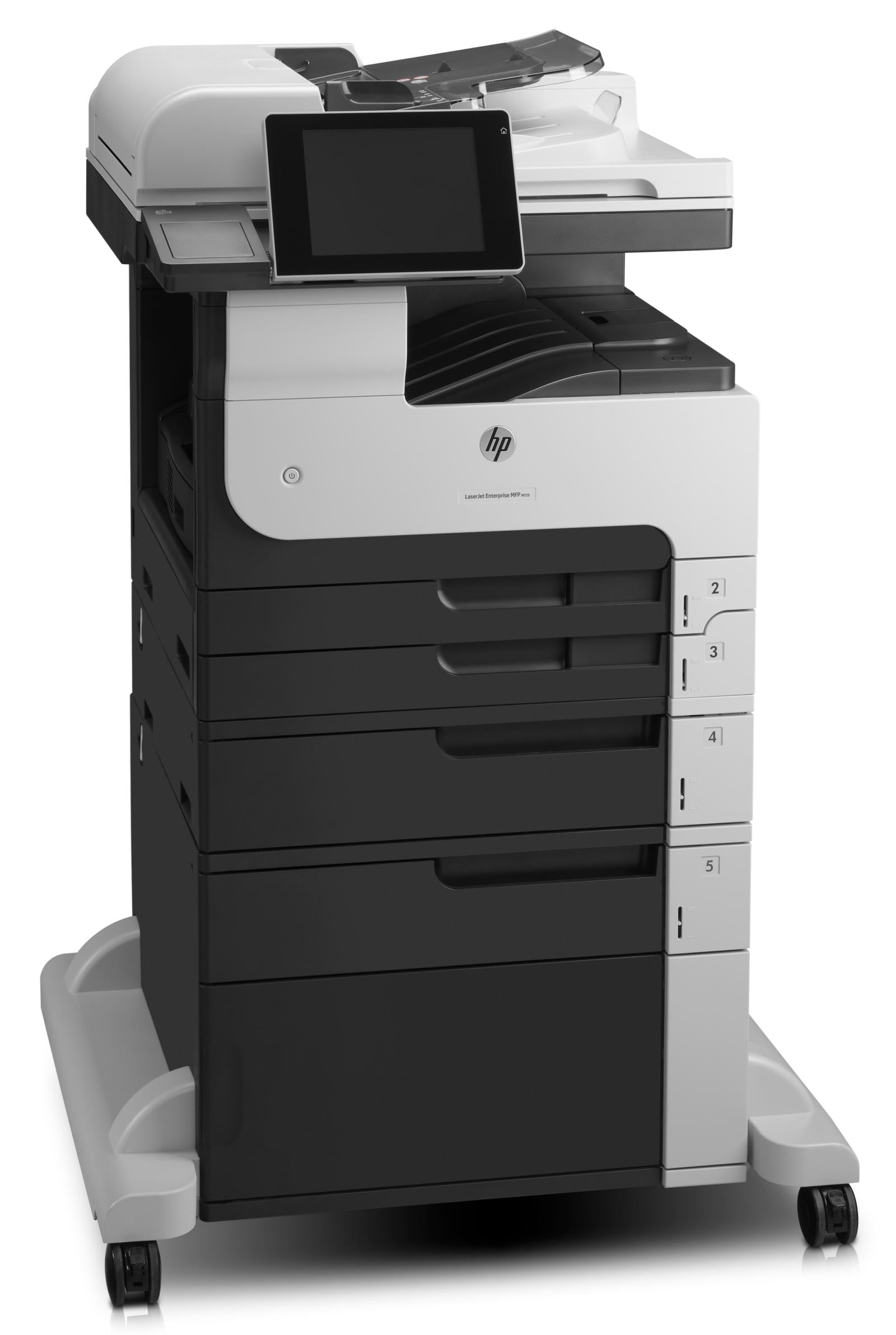 HP LaserJet Enterprise M725f Multifunction Zwart-wit Printer, Alleen Ethernet; Kopieerapparaat, scanner