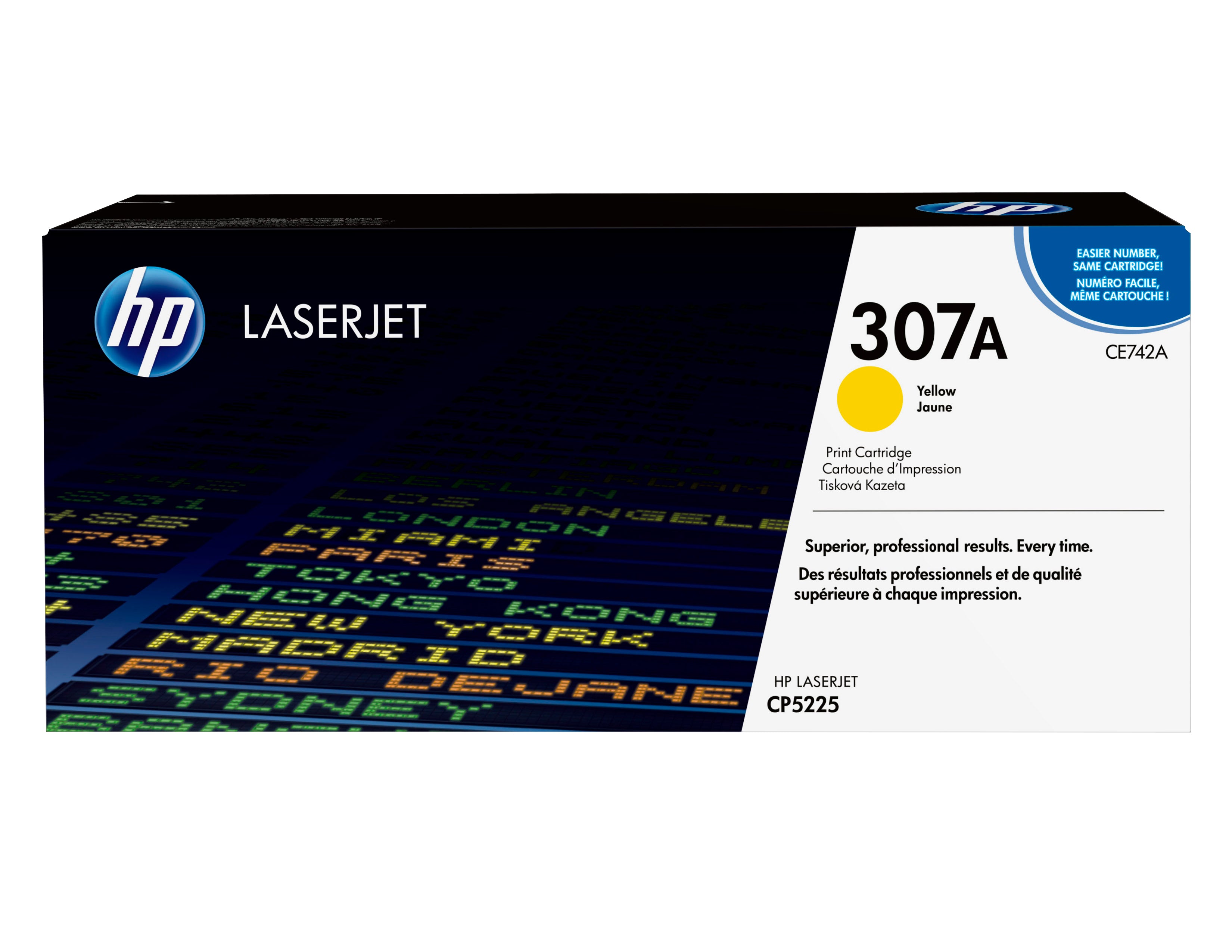 HP 307A originele gele LaserJet tonercartridge