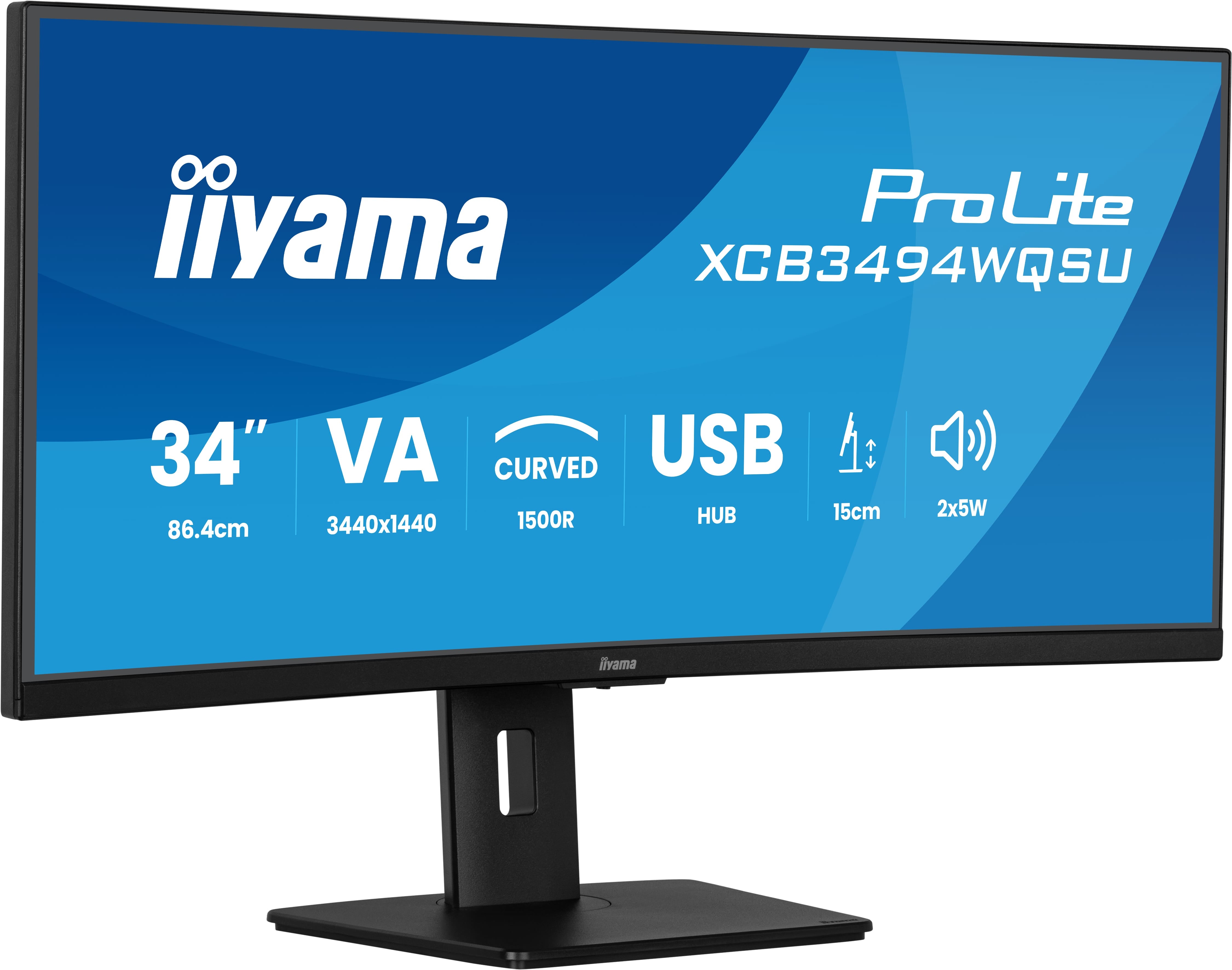 iiyama ProLite XCB3494WQSU-B1 computer monitor 86,4 cm (34