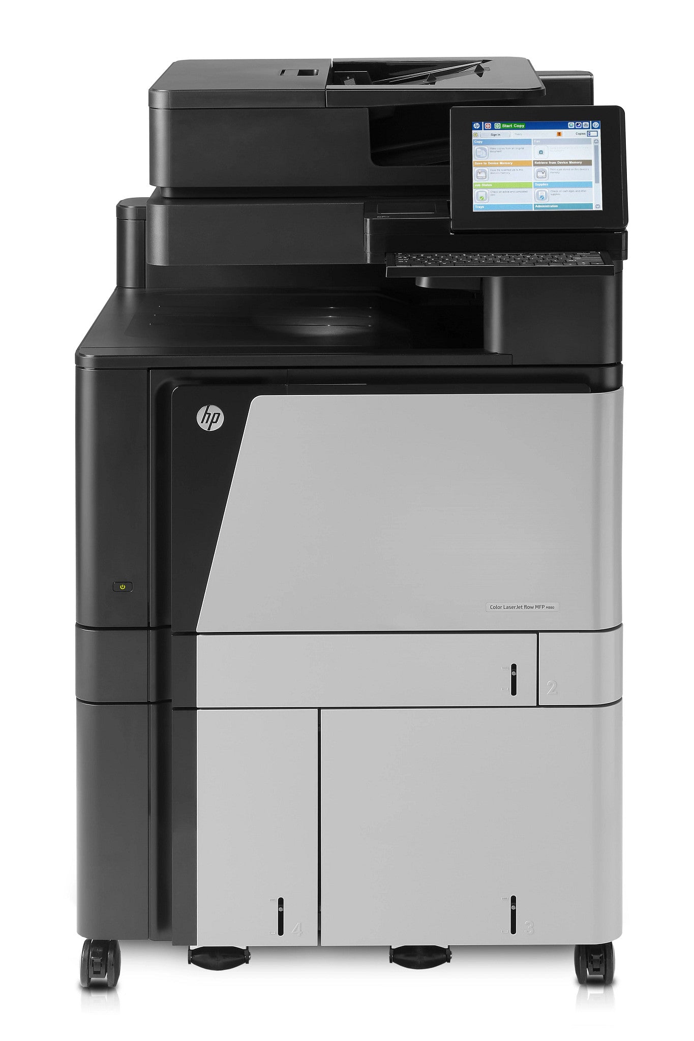 HP Color LaserJet Enterprise Flow LaserJet Enterprise Flow M880z+ Multifunction Kleur Printer, Alleen Ethernet; Kopieerapparaat, scanner